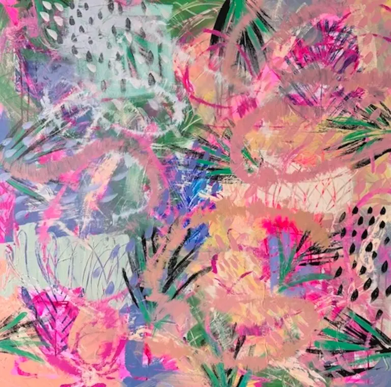 Jungle Bliss by Jean Cherouny, original art from Aruba