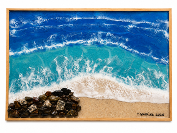 Frame With Rocks Mini Resin frame rocks – Christmas Fair Aruba