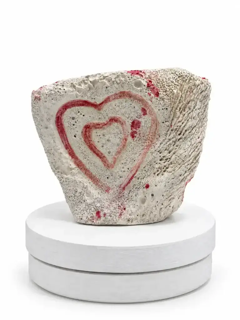 Double Heart Red m by Helena Hoes, original art from Aruba