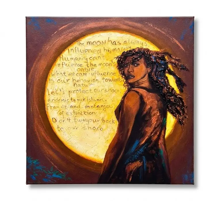 Dont Turn Your Back On Nature by Elvis Tromp, original art from Aruba