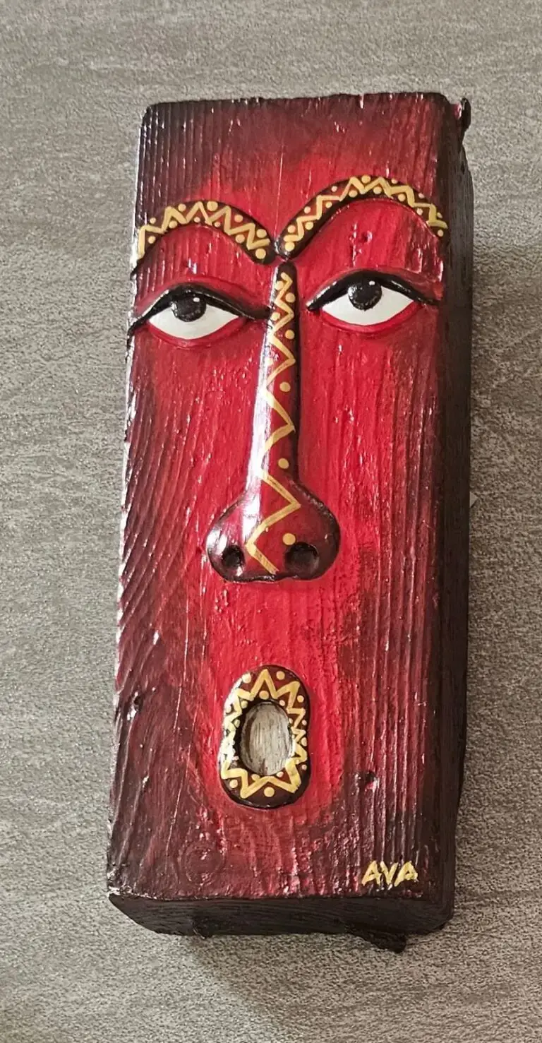 Red Scure by Alejandra Vallejo, original art from Aruba