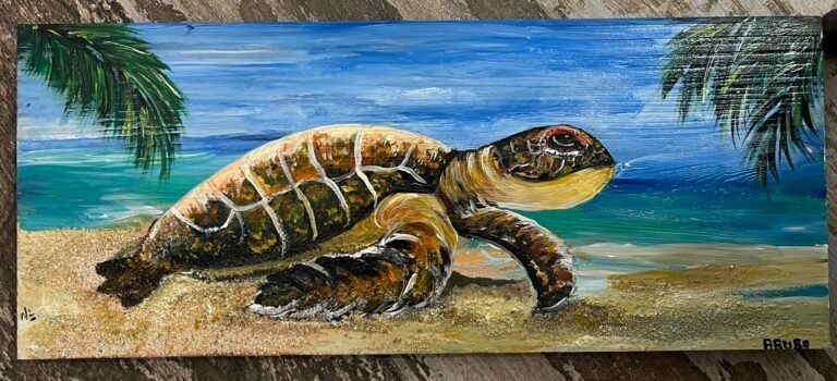TORTUGA by Ninfa Garcia, original art from Aruba