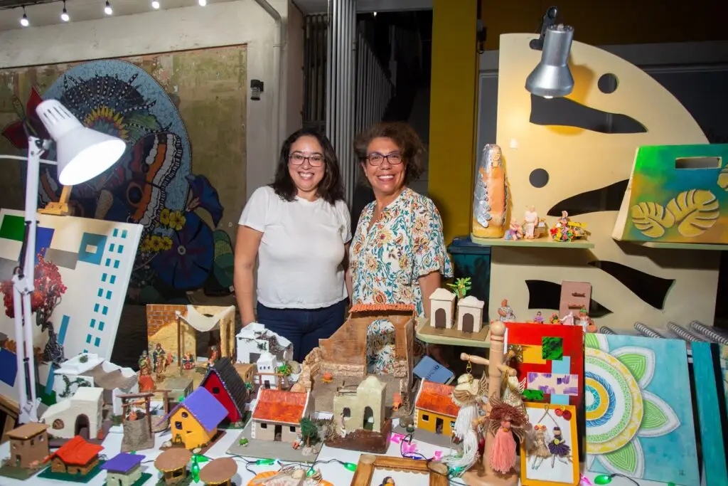 Stallholders with their handmade work at the Aruba Christmas Fair 2023