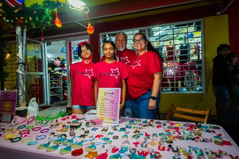 Stallholders with their handmade goods at the Aruba Christmas Fair 2024