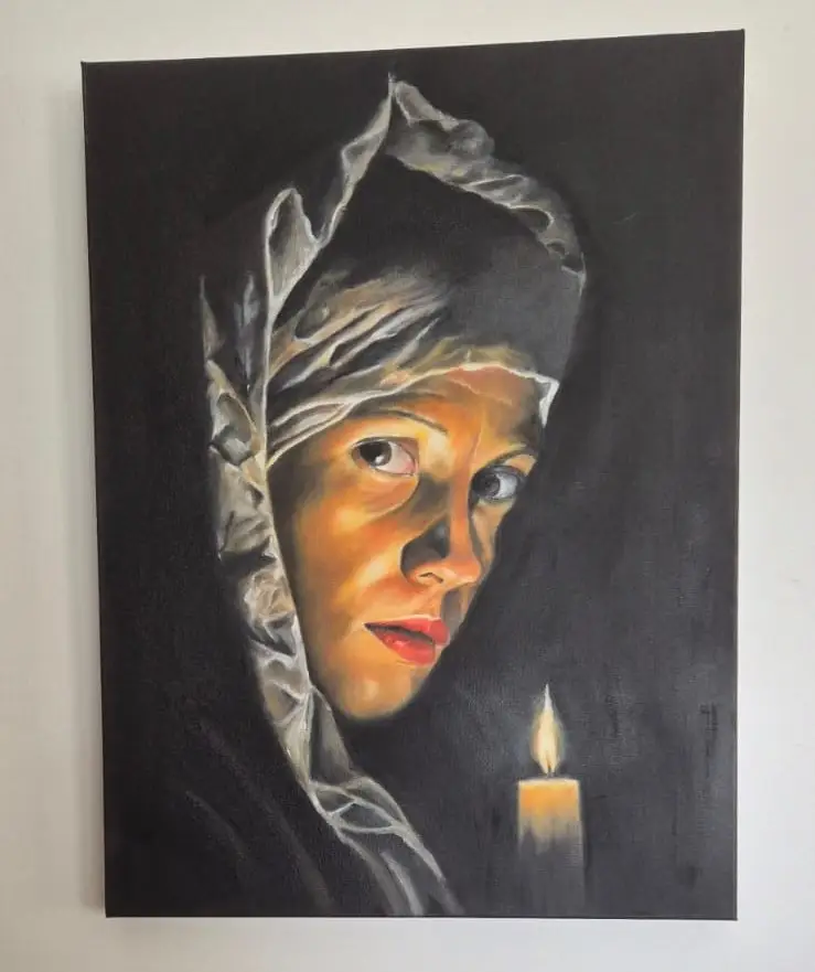 Lady with candle